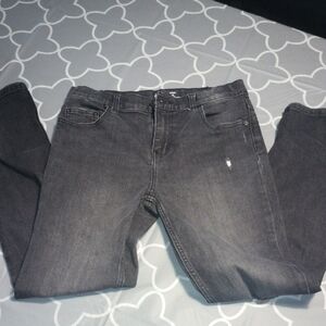 Wonder Nation Charcoal Straight Leg Jeans